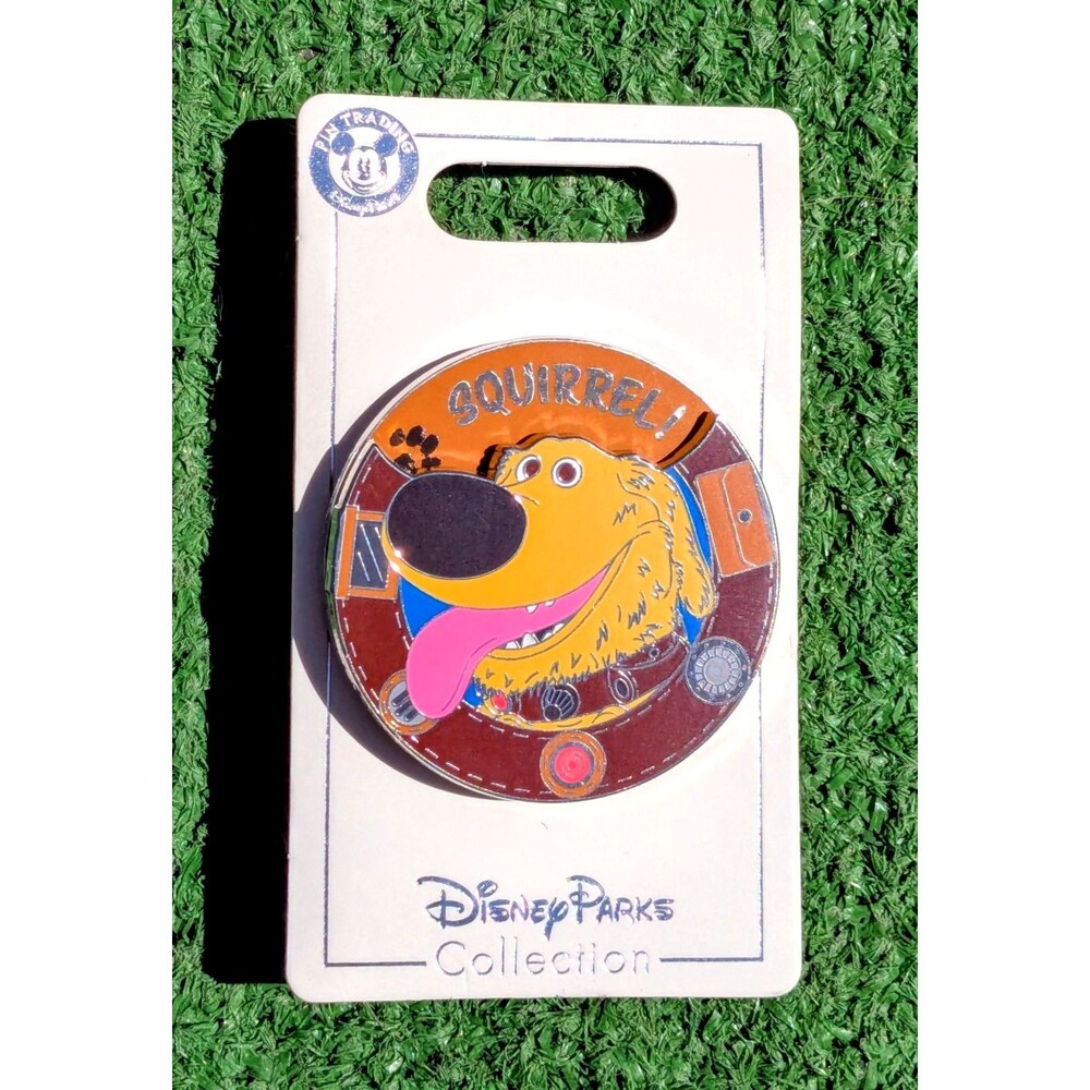 Pixar Up Dug The Dog Disneyland Spinner Squirrel I Love You Trading Pin NIP